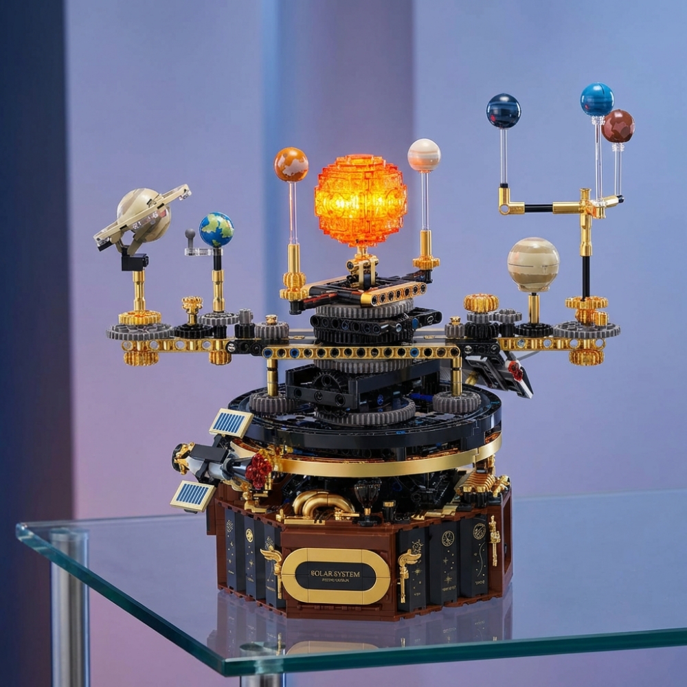 1098pcs Technical Solar System - Solar System Orrery reseña y precio