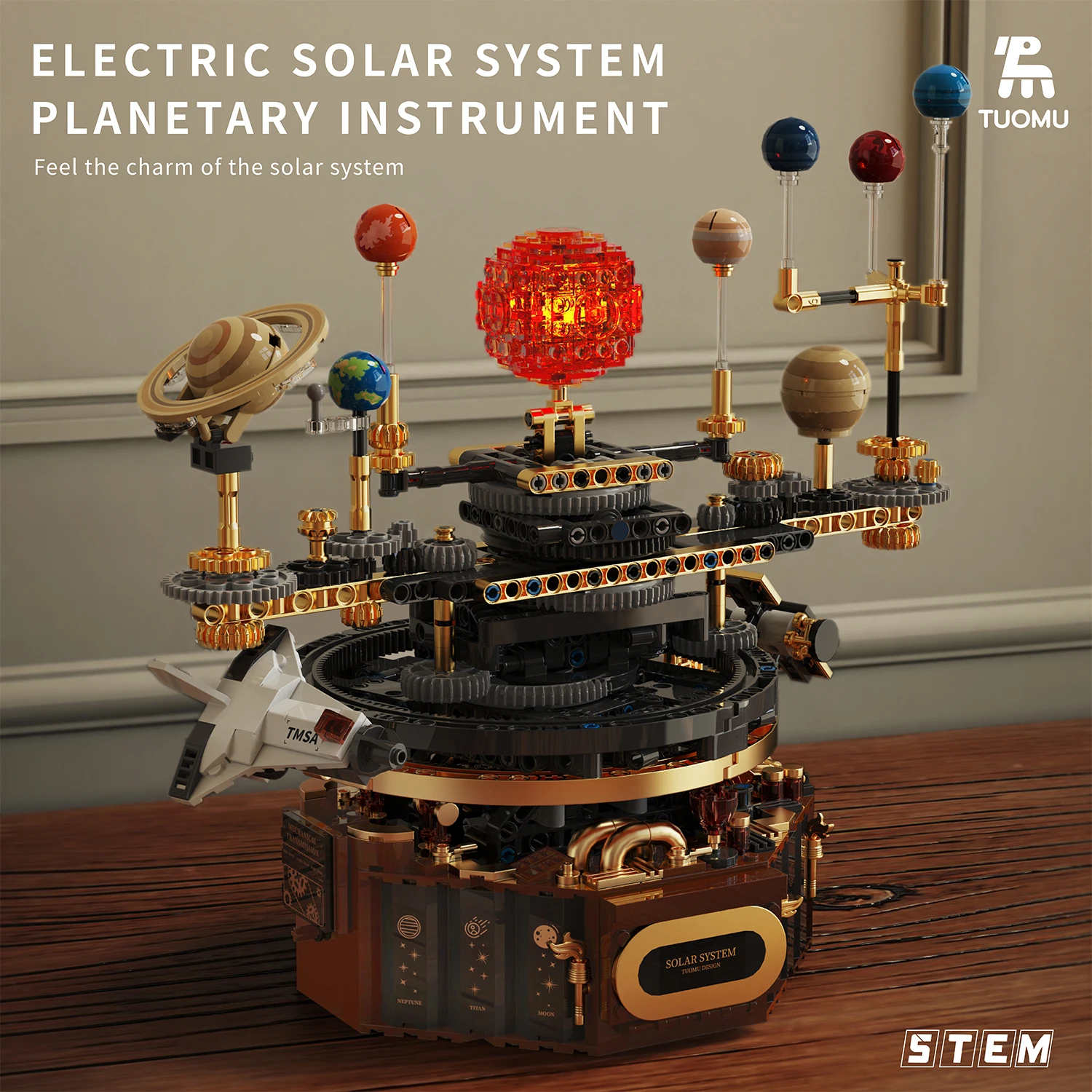 1098pcs Technical Solar System - Solar System Orrery reseña y precio