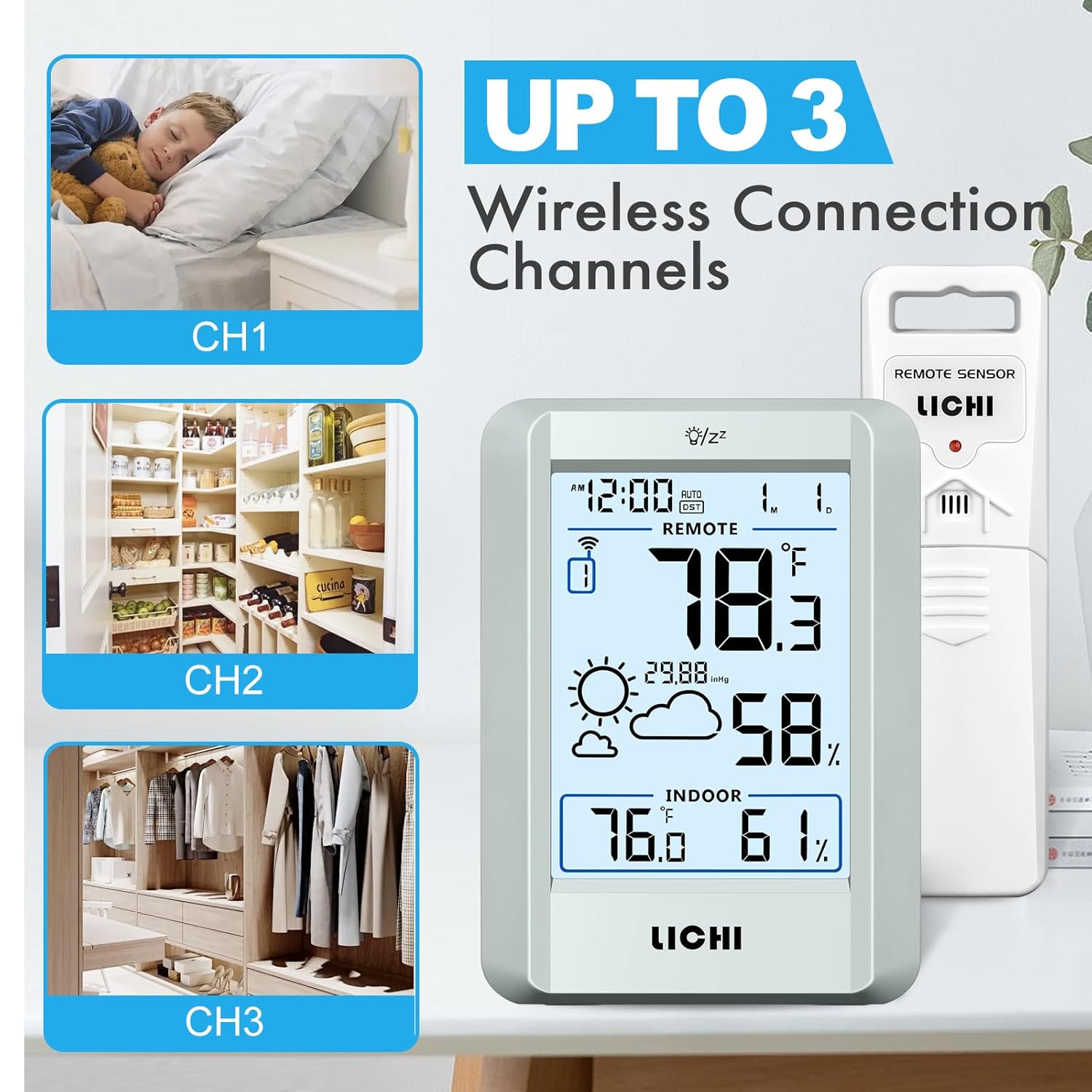Wireless Weather Station Indoo - Weather Station Indoor reseña y precio