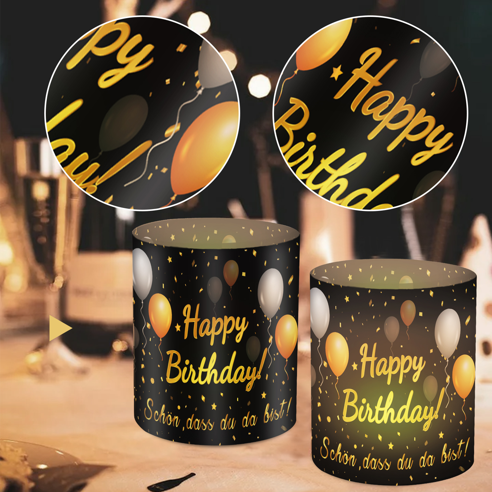 12pcs Happy Birthday Candle Ta - Science Of Happiness reseña y precio