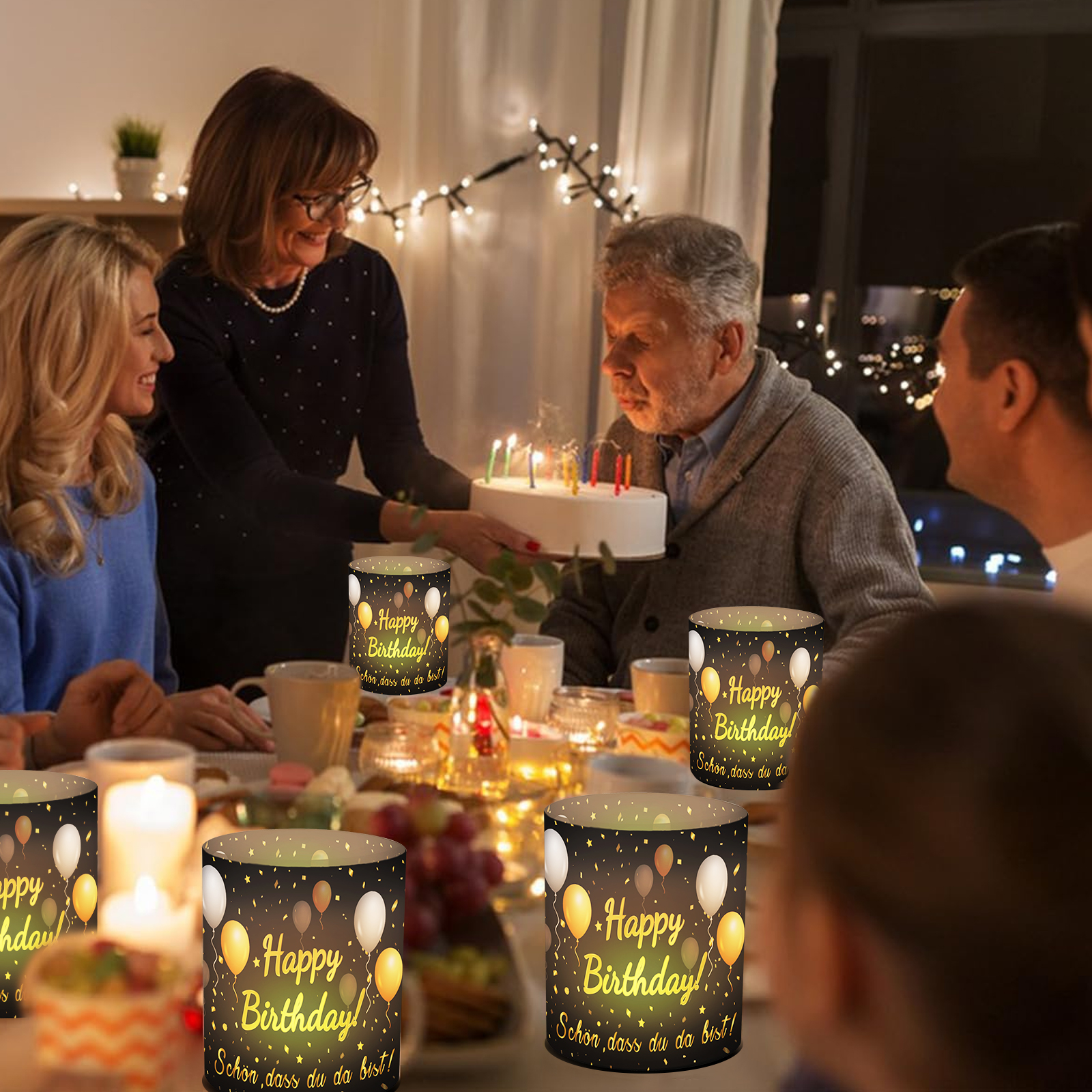 12pcs Happy Birthday Candle Ta - Science Of Happiness reseña y precio
