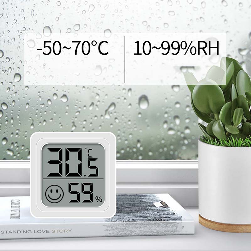 LCD Digital Thermometer Hygrom - Weather Station Indoor reseña y precio